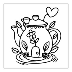 black and white hand drawn coloring pages