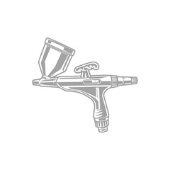 Airbrush tool for painting and art projects Vector Illustration