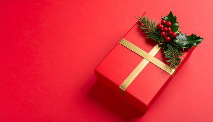 Holiday Gift Box Mockup Festive Packaging Design Present Decoration Seasonal Concept
