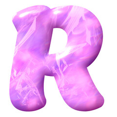 pink letter r