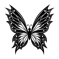 Download black and white butterfly vector image for free beautiful butterfly illustration design art vector