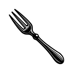 Download high quality black and white fork vector illustration for free graphic design projects online now