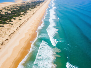 onde sulla spiaggia