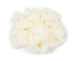 Shea butter isolated on white. Cosmetic product