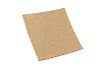Blank brown notepad with transparent background, isolated for your text overlay