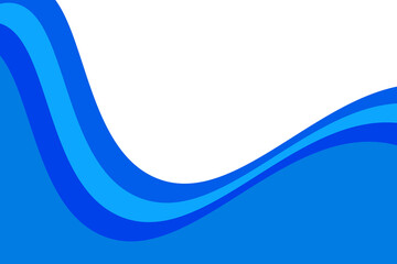 Abstract blue wave design on black background, modern graphic element, vibrant color palette, dynamic curves, flowing lines, stylish backdrop, digital art illustration, contemporary design,