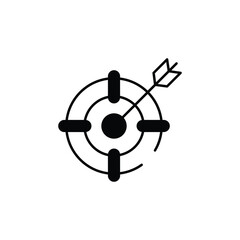 Obraz premium Target icon design with white background stock illustration