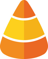 candy for halloween or candy corn decorative element vector illustration design