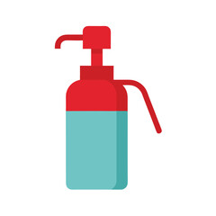 Red and Teal Dispenser Bottle Icon