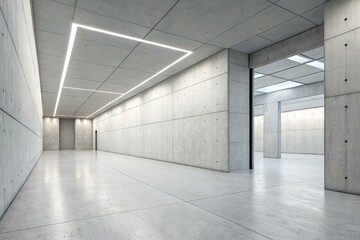 Minimalist Lobby or Waiting Area with Empty Floor Space