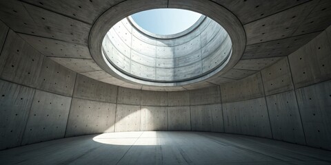 Fototapeta premium Spacious Empty Room with Clean Flooring and White Walls – Minimal Background