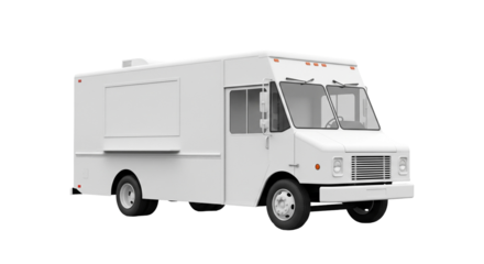 Food truck isolated on transparent background