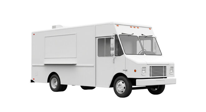 Food truck isolated on transparent background