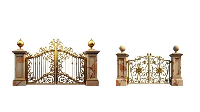 gate on transparent background