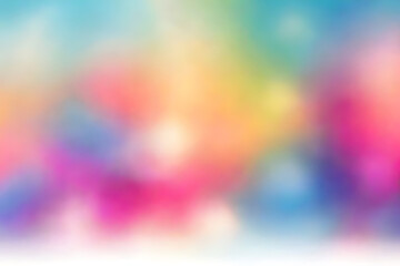 Abstract pastel rainbow background, colorful blurred texture, vibrant gradient, soft bokeh lights, dreamy atmosphere, smooth transition, digital art, modern design,