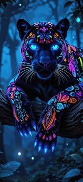Neon panther