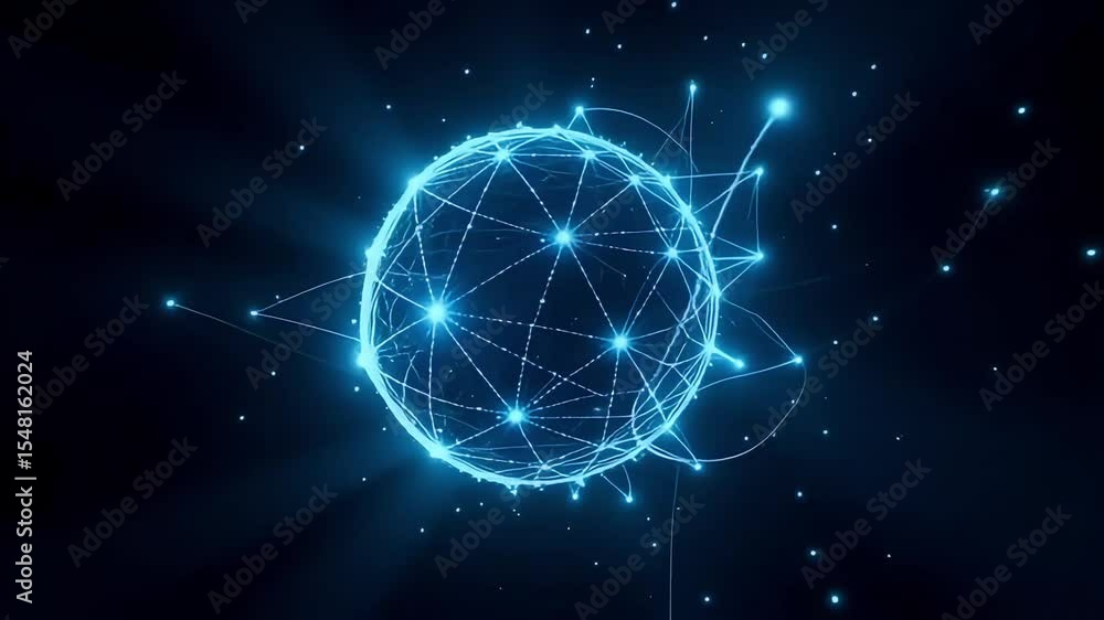 Poster abstract network technology background digital connection