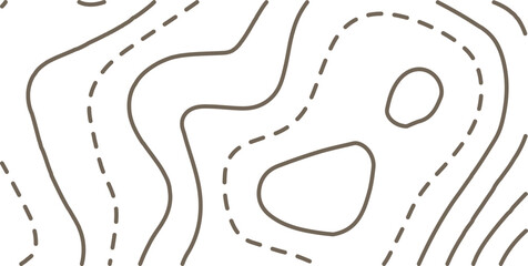 Black and white lines seamless Topographic map patterns, topography line map. Vintage outdoors style. The stylized height of the topographic map contour in lines and contours isolated on transparent.