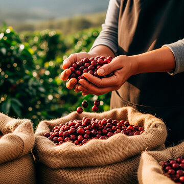 Caf&eacute; en manos de campesinos