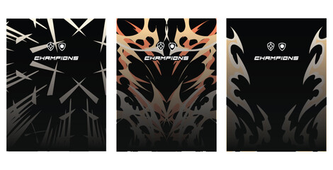 Bundle design Pattern, for jersey, sport, or, Drk Background