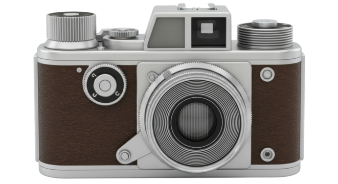 Isolated Vintage Camera