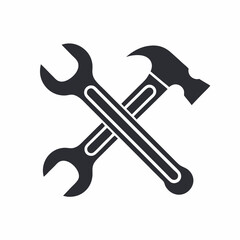 Minimal Mechanical Tool Icon Vector.
