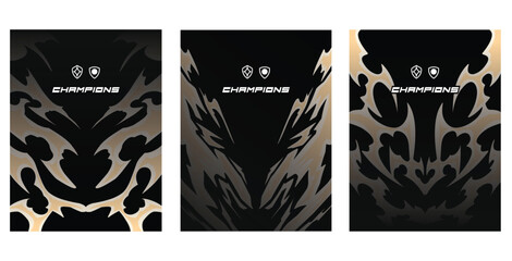 Bundle design Pattern, for jersey, sport, or, Drk Background