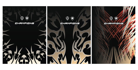 Bundle design Pattern, for jersey, sport, or, Drk Background
