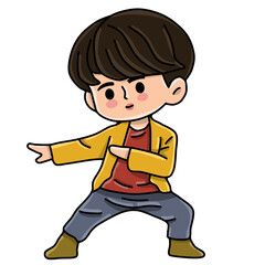 Dancer dance character cartoon 