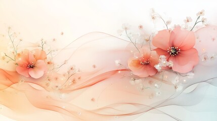 A warm and inviting background, soft pastel colors with subtle abstract patterns, gentle curves and light gradients, the words subtly highlighted in the center top