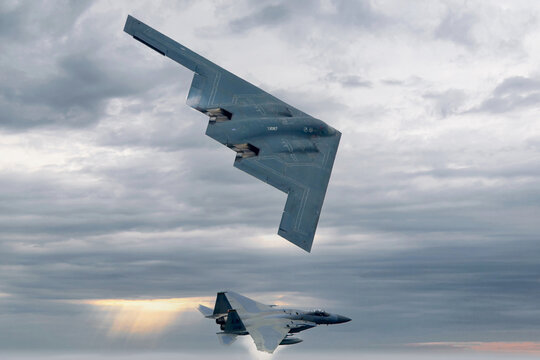 B2 et F15 patrouille