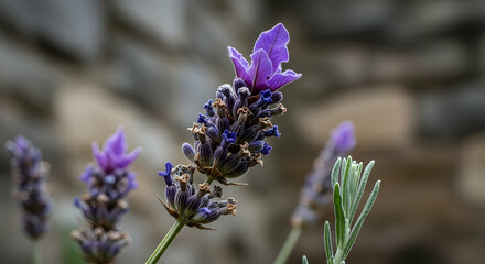 Fragrant Lavender Bloom, Captivating Floral Details, Garden Freshness, Nature's Elegance