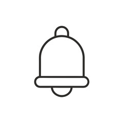 Notification Bell Icon – Line Art Inside Circle

