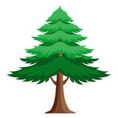 christmas tree isolated on white