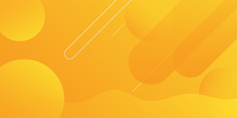 Liquid color background design. Yellow elements with fluid gradient. Dynamic shapes composition. Vector illustration