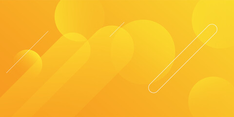 Liquid color background design. Yellow elements with fluid gradient. Dynamic shapes composition. Vector illustration
