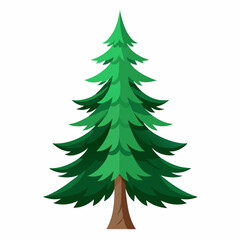 christmas tree vector illustration