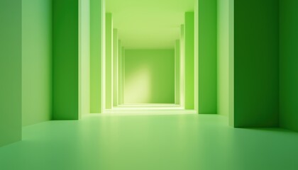 Green Gradient Studio: Abstract Blur Background Perfect For Website Templates, Frames, And Business Reports, Creating A Clean And Professional Look.