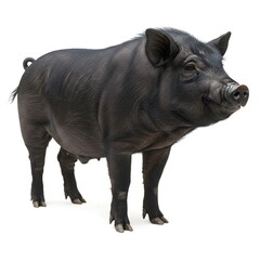 pig in white background