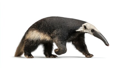Obraz premium Ant-eater profile against white background
