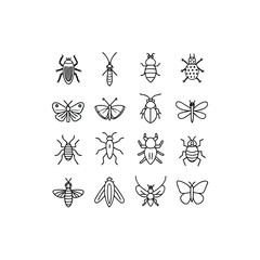   vector illustration of 16 butterfly  moth  drago (1).eps