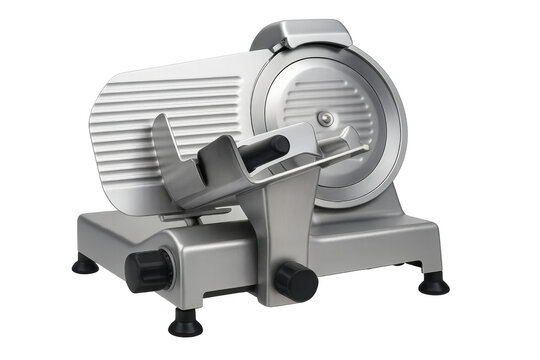 Professional meat slicer machine isolated on transparent background