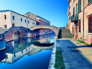 bridge in comacchio italy 