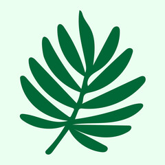 Green leaf vector 