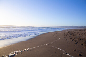 footprints in the sand