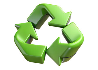 Obraz premium recycle symbol on white background