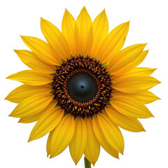 Obraz premium Stunning Vibrant Sunflower Blooms with Bright Yellow Petals and Intricate Dark Center Pattern in Nature