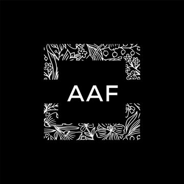 AAF Letter Initial Logo Design Template Vector Illustration