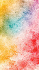 Vibrant Watercolor Rainbow Gradient Abstract Background.