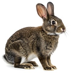 Obraz premium rabbit in a transparent or white background